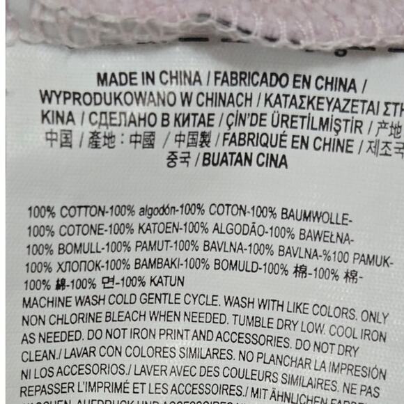 Vans Pink Cropped Hoodie w/ Checker Sleeve – Women’s XS - Picture 8 of 8